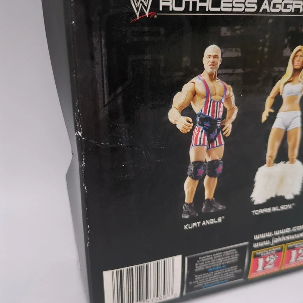 WWE Rey Mysterio Randy Orton Kurt Angle 3 Pack ERROR Deluxe Aggression Jakks